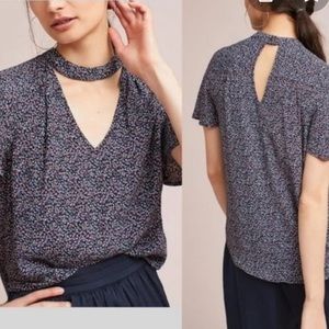 Short sleeve choker top